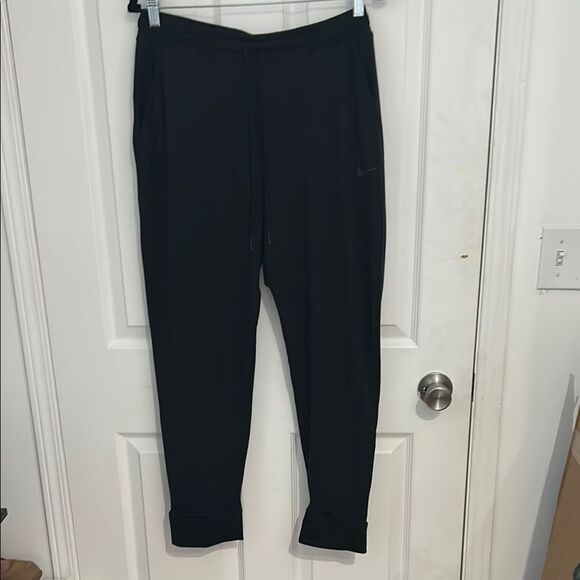 Nike Black Dri-FIT Joggers Men’s Size Medium, Drawstring Waist Athletic Pants - Picture 1 of 6